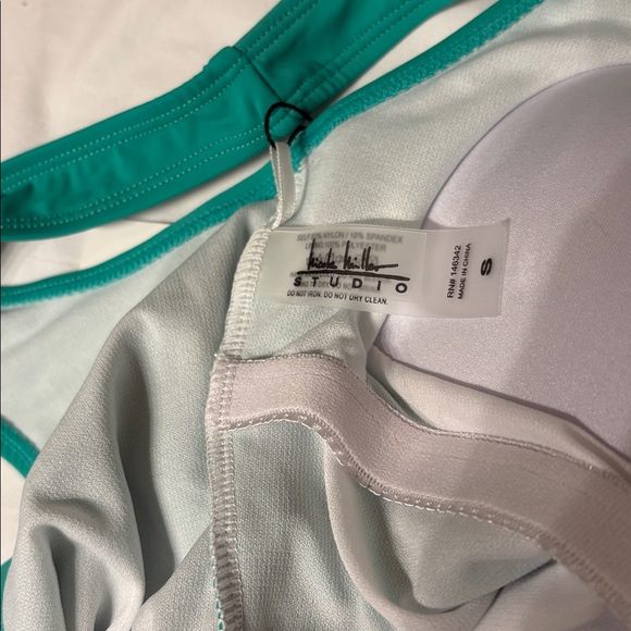 Nicole Miller Teal One-Piece Swimsuit SZ S NWT - Picture 4 of 7